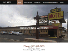 Tablet Screenshot of codymotel.com